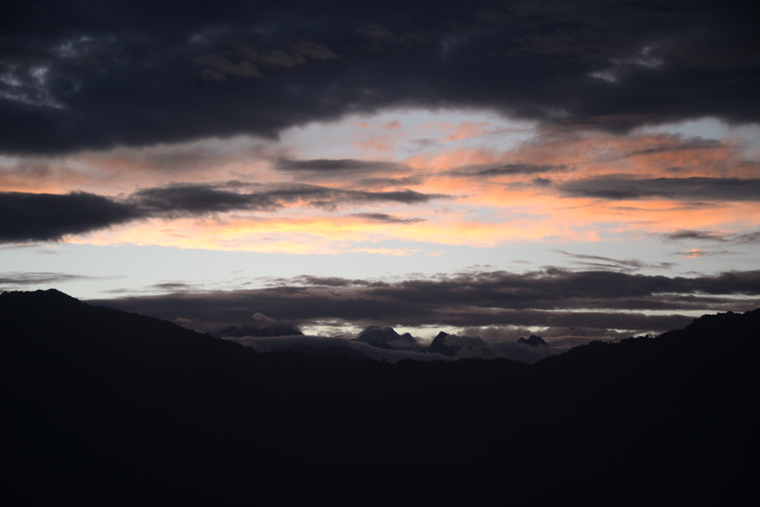 Sunset over the Himalaya
